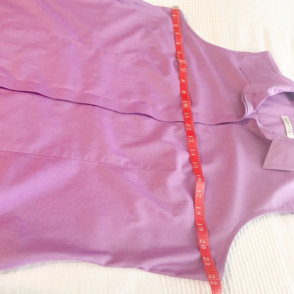 Orvis Wrinkle Free Cotton Button Up Sleeveless Top - Picture 7 of 9